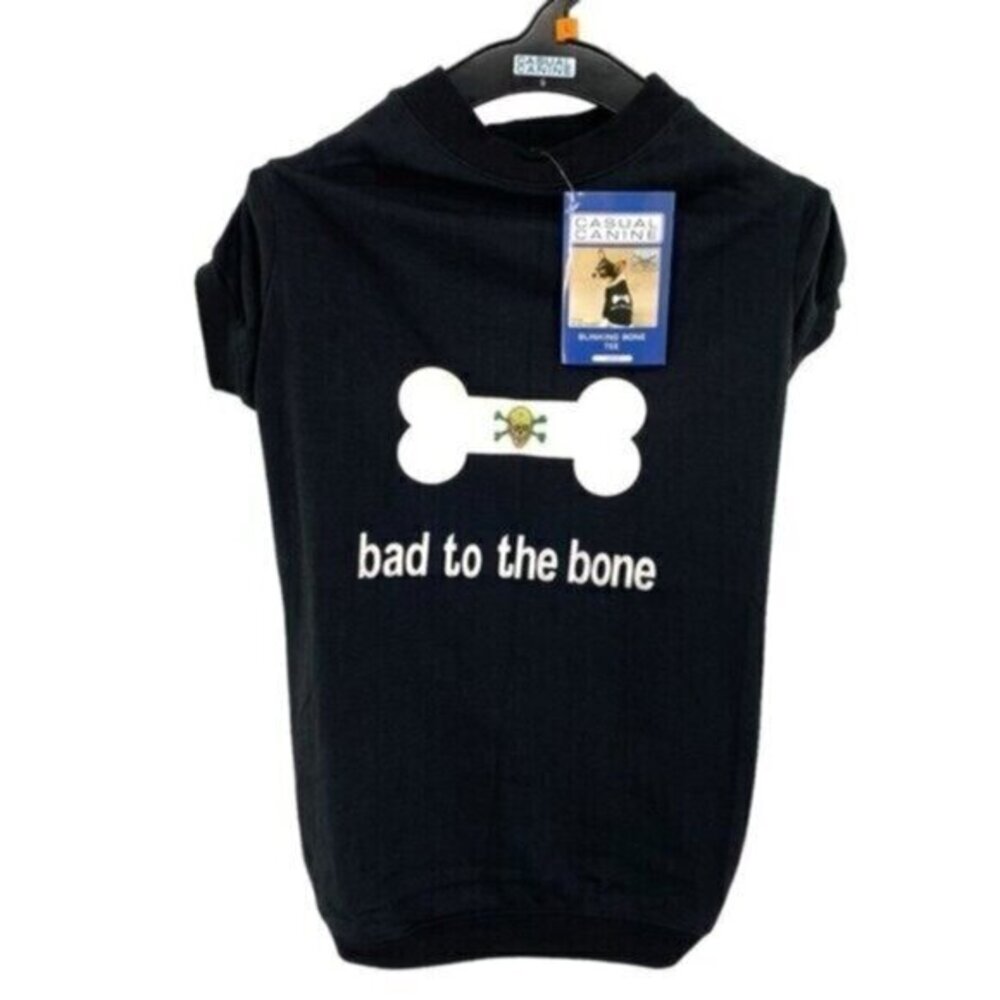 Casual Canine Bad To The Bone Dog Shirt Large
